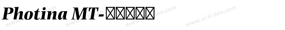 Photina MT字体转换